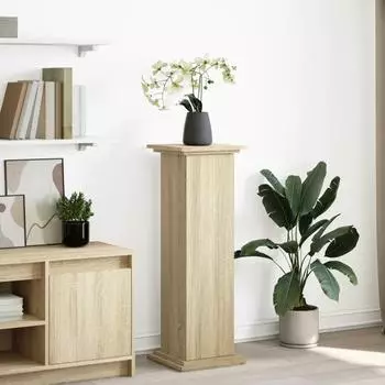 vidaXL Postament mit Stauraum Sonoma-Eiche 31x30x90cm Holzwerkstoff (854609)