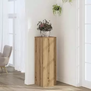 vidaXL Pflanzenst&auml;nder Holzwerkstoff Artisan-Eiche 33x33x100cm (852959)