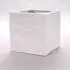 Eleganteinrichten Pflanzkübel Fiberglas Stein-Optik quadratisch 30x30x30cm weiß