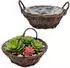 Spetebo Pflanzschale Rattan Naturfaser Ø30cm, 2er-Set (4837)