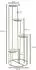 Finebuy Blumensäule Marmor weiß, 36,5x107,5x36,5cm (FB82265)