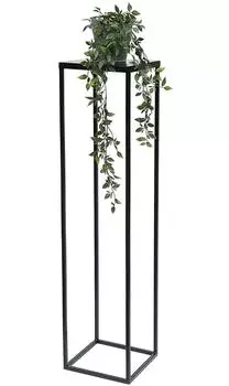 DanDiBo Blumenhocker eckig, Metall, schwarz, 100cm (FRA-006)