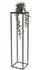 DanDiBo Blumenhocker eckig, Metall, schwarz, 100cm (FRA-006)