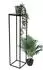 DanDiBo Blumenhocker eckig, Metall, schwarz, 100cm (FRA-006)