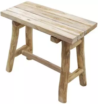 Spetebo Blumenhocker Teakholz natur, rechteckig, 43x38cm (4912)