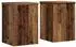 vidaXL Pflanzenständer 2er-Set Holzwerkstoff, Altholz-Optik, 25x25x35cm (852913)