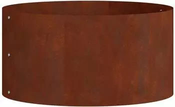 vidaXL Pflanzenring 5er-Set 40x40x20cm braun Wetterfeststahl (873619)