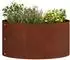 vidaXL Pflanzenring 5er-Set 40x40x20cm braun Wetterfeststahl (873619)