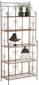 CLP Ciara Standregal aus Eisen, rustikaler Stil, antik braun (131510632)