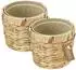 HMF Blumentopf geflochten aus Wasserhyazinthe, rund, 14cm, 2er-Set (37280-14CM-S2)