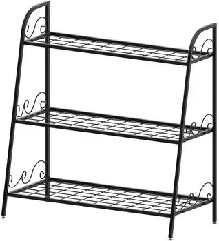 Costway Pflanzentreppe 3-stufig, Metall, für innen & außen (GT3526)