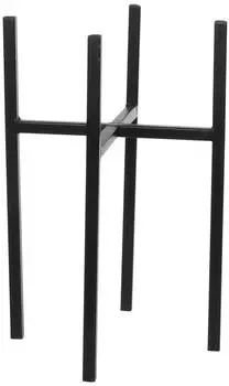 MICA Decorations Ascot Pflanzenst&auml;nder Eisen schwarz 20,5x20,5x35cm (1006646)