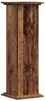 vidaXL Pflanzenst&auml;nder Altholz-Optik 33x33x100 cm Holzwerkstoff