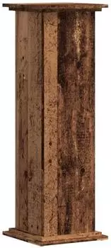 vidaXL Pflanzenst&auml;nder Altholz-Optik 33x33x100cm Holzwerkstoff (852985)
