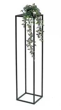 DanDiBo Blumenhocker eckig, Metall, schwarz, 100cm