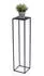 DanDiBo Blumenhocker eckig, Metall, schwarz, 100cm