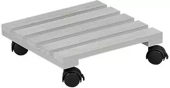 Kesper Pflanzenroller Pappelholz 30x30cm, bis 100kg (69105)