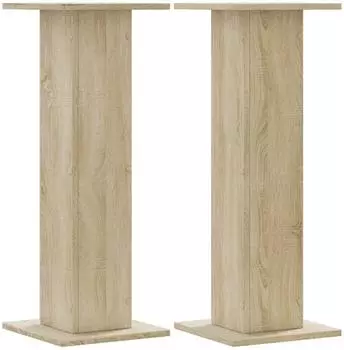 vidaXL Pflanzenst&auml;nder 2 Stk., Sonoma-Eiche, 30x30x80cm, Holzwerkstoff (3307866)