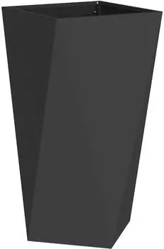 vidaXL Pflanzkübel Stahl schwarz 40x40x75cm