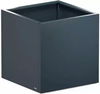 Herstera Planter Cube 80 W&uuml;rfel-Pflanzgef&auml;&szlig; Metall anthrazit (80x80x80cm)