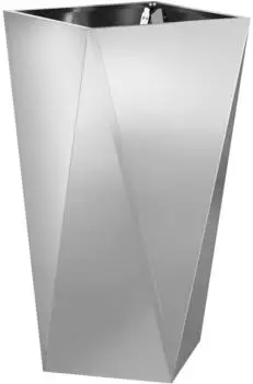 vidaXL Pflanzkübel verzinkter Stahl, silber, 40x40x75cm (883790)