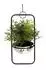 DanDiBo Blumenampel Wand, Metall, silber, 45cm (96083 S)