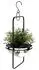 DanDiBo Blumenampel Wand, Metall, silber, 45cm (96083 S)