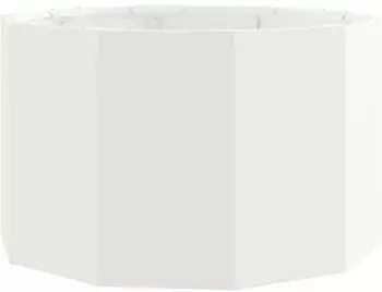 vidaXL Pflanzkübel weiß 60x60x35cm Stahl