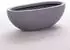 Eleganteinrichten Pflanzkübel Fiberglas oval 51x23x18cm grau