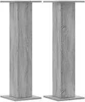 vidaXL Pflanzenst&auml;nder 2 Stk. Grau Sonoma 30x30x95 cm Holzwerkstoff