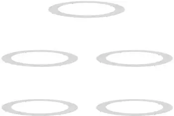 vidaXL Pflanztopf rund, Edelstahl, silber, &Oslash;90/120cm, 5 St. (873727)