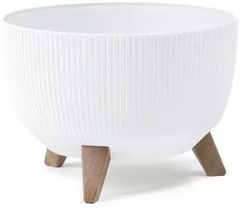 OEM Rosa Linea Eco Blumentopf, recycelbar, weiß (qubuss_5907600433984)