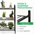 Costway 3-stufige Blumentreppe Metall, schwarz, 72x25x85cm (SF5832DE)