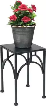 DanDiBo Blumenhocker eckig, Metall, schwarz, 28cm (9644928)