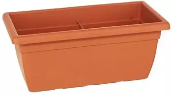 Dehner Akea Blumenkasten 100x46x40cm, Kunststoff, terracotta (766576)