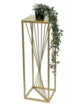 DanDiBo Blumenhocker Metall eckig 70cm gold (96565)