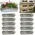 Hossi's Wholesale Paletten-Blumenkasten Einsatz verzinkt 38cm, 10er-Set (38cm)