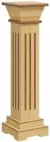 vidaXL Klassischer S&auml;ulen-Pflanzenst&auml;nder Helles Holz 17x17x66 cm