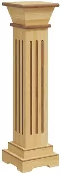 vidaXL Säulen-Pflanzenständer helles Holz 17x17x66cm (323968)