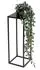 DanDiBo Blumenhocker eckig, Metall, schwarz, 50cm (96315)