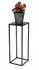 DanDiBo Blumenhocker eckig, Metall, schwarz, 50cm (96315)