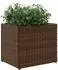 vidaXL Pflanzkübel 2 Stk. Poly Rattan braun 36x30x32cm (3210532)