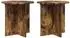 vidaXL Pflanzenständer 2er-Set Holzwerkstoff geräucherte Eiche 40x40x40cm (899731)