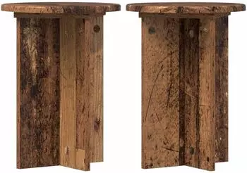 vidaXL Pflanzenst&auml;nder 2er-Set Altholz &Oslash;29,5x40cm (899742)