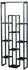 en.casa Blaavandshuk Pflanzenregal 11 Ebenen, 150x60x19cm, schwarz/Marmor-Optik