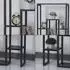 en.casa Blaavandshuk Pflanzenregal 11 Ebenen, 150x60x19cm, schwarz/Marmor-Optik