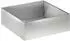 vidaXL Pflanzgefäß 2er-Set silber 40x40x20cm Edelstahl (8004989)