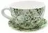 Dekohelden24 Pflanztasse mit Griff Keramik Rankenmuster 25x23x14cm (W-10043015)