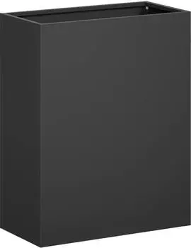 vidaXL Garten-Pflanzgef&auml;&szlig; kaltgewalzter Stahl, schwarz, 40x20x50cm (8005414)