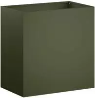 vidaXL Garten-Pflanzgef&auml;&szlig; Olivgr&uuml;n 50 x 30 x 40 cm Kaltgewalzter Stahl